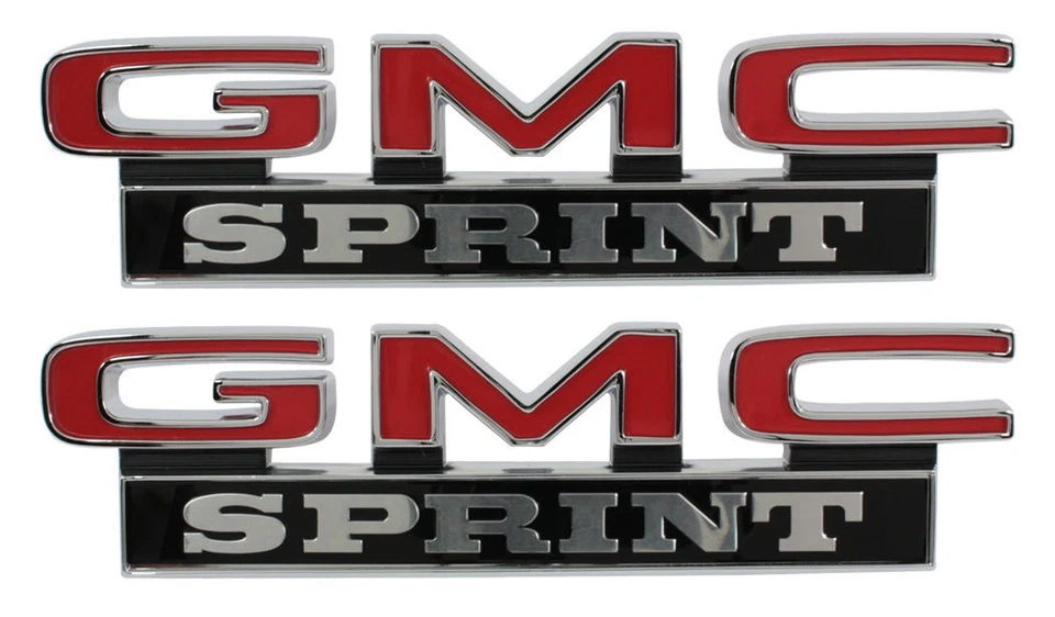 1971 1972 GMC Sprint Front Fender Emblem GMC Sprint Pair - Image 1 of 4