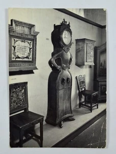 Vintage 1960 National Museum of Finland Wooden Clock Furniture Postcard - Picture 1 of 11
