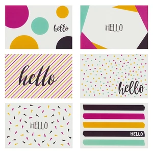 48 Pack All Occasion Blank Hello Cards with Envelopes, 6 Designs, 4x6 In - Picture 1 of 10