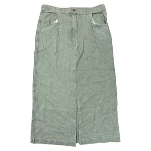 Weird Fish Skirt Mid Length Green Womens Large - Picture 1 of 6