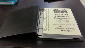 NCRS 1973 - 1977 Volume 21 Supplement Corvette Restorer Magazine - Picture 1 of 1