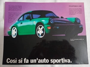 Porsche 911 Pubblicità 1992 Advertising Werbung Italian Magazine 28x22 cm - Foto 1 di 2