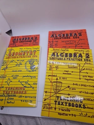 Teaching Textbooks Algebra 2 Geometry Set of 4 Cds Only  - Image 1 of 4