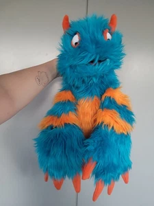 Folkmanis Blueper Monster Títere Escenario Dos Manos 15" Azul y Naranja Peluche Raro - Imagen 1 de 5