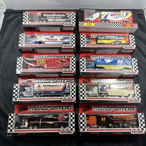 Lot of 10 Matchbox SuperStar Nascar Transporters Diecast  1989-1996 Vintage - Picture 1 of 23