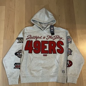 🔴🌕KITH Kith NFL San Francisco 49ers Faithful Vintage Hoodie S Small IN HAND✅ - Bild 1 von 11