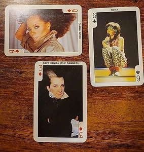 1986 Dandy Rock N Kaugummi Musikkarte 3 Stück Diana Ross, Dave Vanian, Nena - Bild 1 von 8