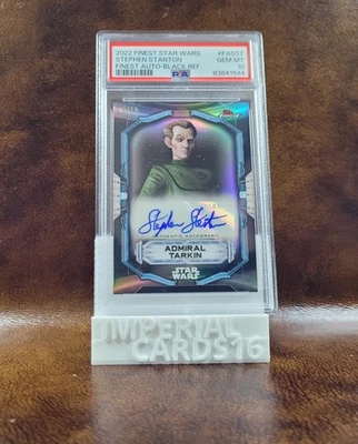 PSA 10 2022 Topps Star Wars Finest Admiral Tarkin 5/10 (Stephen Stanton) Pop 1 - Image 1 of 2