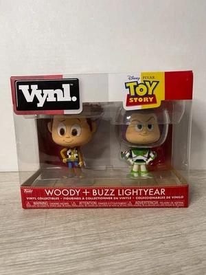 Funko Disney Toy Story Vynl Woody and Buzz Lightyear Vinyl Collectibles NEW - Image 1 of 2