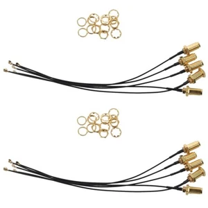 1X(10Er Stecker Antenne WiFi Pigtail SMA Buchse auf IPX VerläNgerungskabel 4912 - Bild 1 von 5