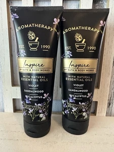 Bath & Body Works Aromatherapie INSPIRE violettes Sandelholz Eukalyptus Creme SET X2 - Bild 1 von 5