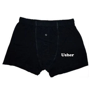 Calzoncillos boxer Usher WEDDING DAY NEGROS PARA HOMBRE (4 tallas) - XWBS03 - Imagen 1 de 1