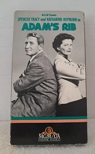 Adam's Rib VHS Spencer Tracy Katharine Hepburn Black and White - Picture 1 of 6