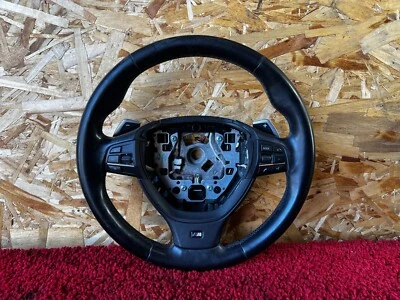 BMW F01 F10 F13 F06 DIRECCIÓN M-SPORT CUERO CON PALANCA DE CAMBIOS OEM 104K Foto 1 de 4