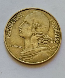 Moneda Francia 20 Céntimos 1976 Aluminio-Bronce T-51 - Imagen 1 de 2