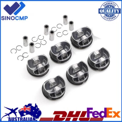 6Pcs Pistons Rings Set Φ88mm For Mercedes-Benz W205 W212 X166 E400 M276 3.0T - Image 1 of 2