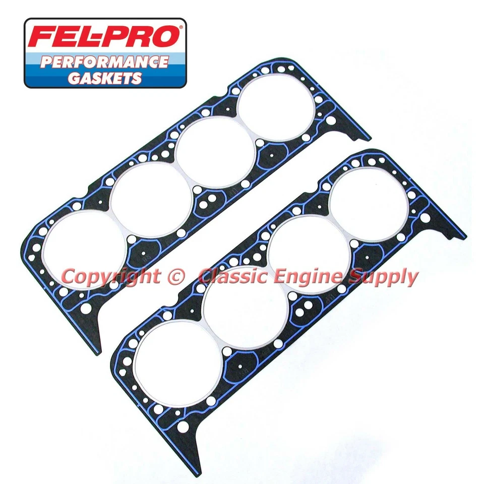 Novo conjunto de 2 juntas de cabeça Fel Pro Performance 1003 Chevy sb 400 350 327 283 - Imagem 1 de 1