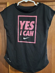NIKE “The Nike Tee” Dri Fit Technology Classic Nike Slogan“Yes I Can” Toddler 4T - Picture 1 of 4