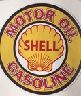 ROUND SHELL OIL GASOLINE SUPER HIGH GLOSS OUTDOOR (4” Round)  DECAL STICKER