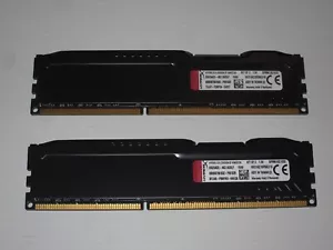 16 GB (2x8 GB) memoria Kingston HyperX Fury DDR3 1600 (PC3 12800) HX316C10FBK2/16 - Foto 1 di 3