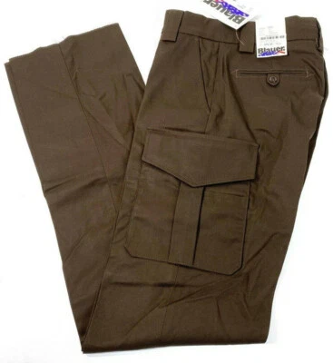 PANTALONES AZUL 8980 Hombre BOLSILLO LATERAL MEZCLA RAYÓN S Marrón 40 X 28 Foto 1 de 2