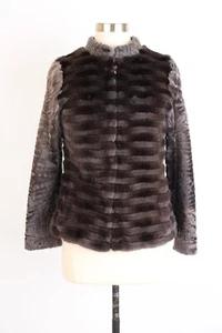 $3,950 Gorski Mink Fur Jacket SZ Small Brown LNWOT - Picture 1 of 10