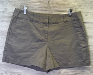 LOFT Outlet Shorts 8 Womens Gray Cotton 4" Inseam - Picture 1 of 13
