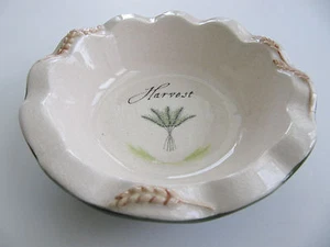 NEW “Harvest” Ceramic Handpainted Small Treat Dish 6” Bowl - Picture 1 of 3
