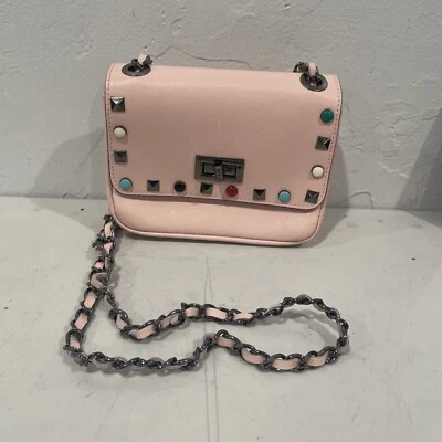 Borse in Pelle Pink  Leather Crossbody Multicolor Bag Made In Italy - Image 1 of 4