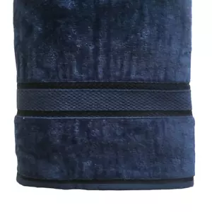 TRIDENT Plush Bath Towel Soft Bathroom Towel Highly Absorbent Midnight Blue - Picture 1 of 5
