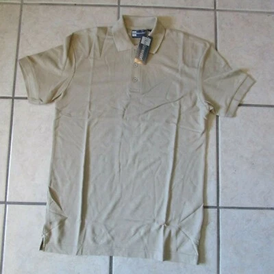 Men's Blue Generation Polo Shirt - Small - Tan - Poly/Cotton - NWT (B 42) - Image 1 of 4