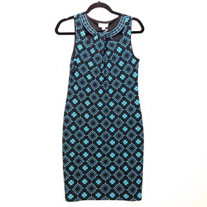 Vestido Vaina para Mujer Magnolia Grace Pequeña Empresa Informal Negro Bordado Cuello - Imagen 1 de 13