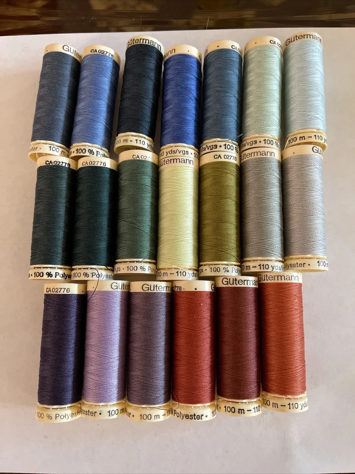 Gutermann Thread Sew All Assortment Pack of 20 Spools ea. 110 yds Polyester #12P - Image 1 of 1