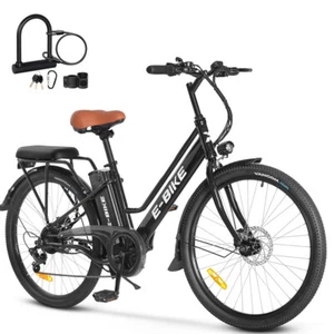 2024 E-Bike 26" Electric Bike 750W Motor City Bicycle -Commuter Ebike for Adults - Picture 1 of 13