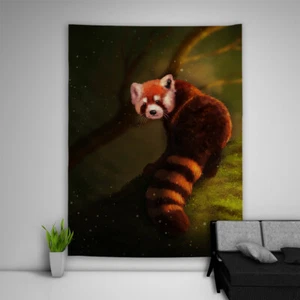 Póster de tapiz de panda rojo arte colgante de pared sofá mesa cama - Imagen 1 de 9