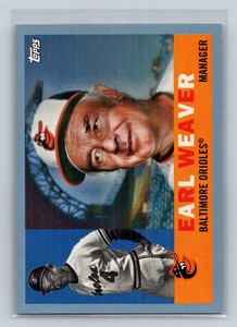 2017 Topps Archives Blue #3 Earl Weaver /75  Baltimore Orioles B20