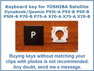 Keyboard KEY(s) for Toshiba Satellite P55t-A P50-B P55-B P70-B X70-A X75-A X70-B - Picture 1 of 10
