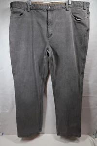 Duluth Trading Co Pants Mens 48x34 Gray Flex Ballroom Work Outdoor Casual - Picture 1 of 8