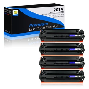 4 Stück Schwarz CF400A 201A Toner für HP Color LaserJet MFP M277 M277n M252dw M252 - Bild 1 von 24