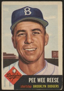 1953 Topps Pee Wee Reese #76 VG/EX
