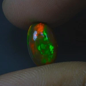Ultra carina 2,30 ct! Cabina opale di fuoco semi nera non riscaldata dall'Etiopia per gioiello - Foto 1 di 6