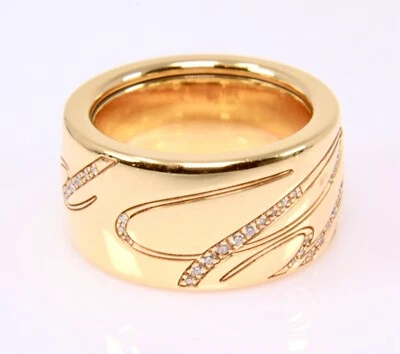 Anillo Chopard Signature Oro Rosa 18K Diamante Chopardissimo Talla 6 CAJA Foto 1 de 4