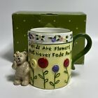 Boyds Home Coffee Mug Boyds Collection 2005 New In Box Friends Are Flowers