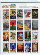 Classic Travel Posters - Nuova Zelanda cat. Yvert 2909-2928