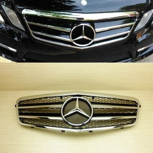 Negro brillante para Mercedes Benz W212 A tipo 2 aletas parrilla delantera 10-13 sedán vagón - Imagen 1 de 5