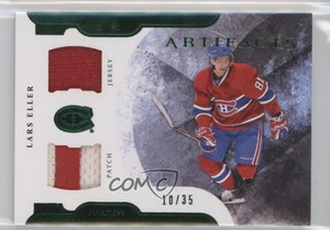 2011-12 Artifacts Horizontal Variation Emerald Jersey/Patch /35 Lars Eller Patch