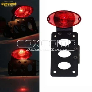 Motorcycle LED Tail Brake Light Side Mount License Plate Bracket Fits for Harley - Picture 1 of 12
