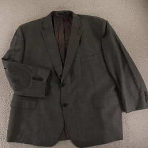 Ralph Lauren Jacket 2XL Gray 100% Wool Twill Worsted Blazer Sport Coat 52S - Picture 1 of 16