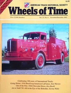 Wheels of Time American Truck Historical Society November/December 2002 - Imagen 1 de 2