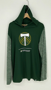 FANATICS Major League Soccer Long Sleeve Hooded Portland Timbers Shirt LRG 1431